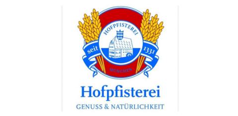 Das Bild zeigt das Logo der Bäckerei Hofpfisterei in München