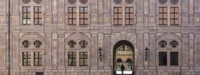 Bemalte Fassade der Residenz